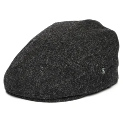 Online Casquette Plate en Laine Vierge Chinée anthracite Femme/Homme Casquettes Plates|Grandes Tailles
