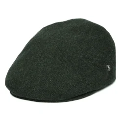 Sale Casquette Plate en Laine Vierge Chinée vert foncé Femme/Homme Casquettes Plates|Chapeaux Hiver