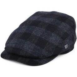 Cheap Casquette Plate en Laine Britannique à Carreaux Longden bleu marine Femme/Homme Casquettes Plates|Chapeaux Hiver