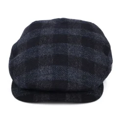 Cheap Casquette Plate en Laine Britannique à Carreaux Longden bleu marine Femme/Homme Casquettes Plates|Chapeaux Hiver