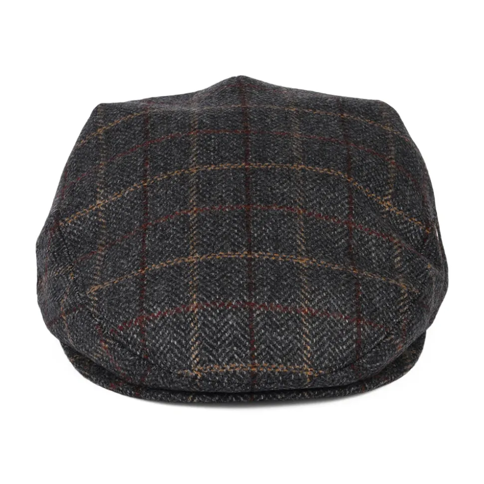 Flash Sale Casquette Plate en Laine et Cachemire à Carreaux et Chevrons gris Femme/Homme Casquettes Plates|Casquettes Plates