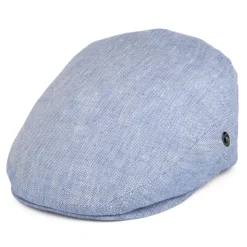 Best Sale Casquette Plate en Lin à Micro Chevrons bleu Femme/Homme Casquettes Plates|Casquettes Plates