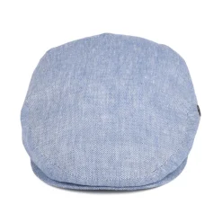 Best Sale Casquette Plate en Lin à Micro Chevrons bleu Femme/Homme Casquettes Plates|Casquettes Plates
