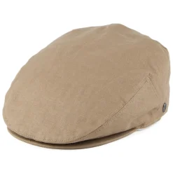 Shop Casquette Plate en Lin camel JAXON & JAMES Femme Casquettes Plates|Casquettes Femme