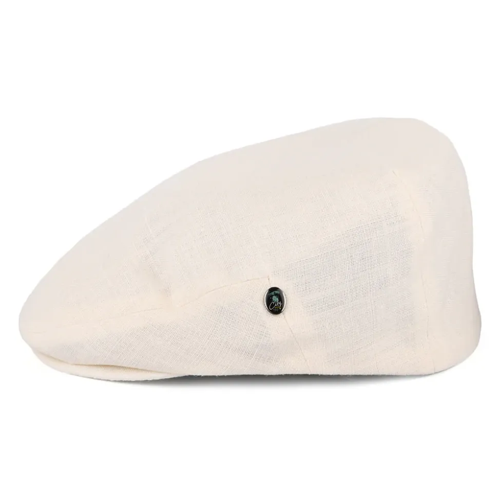 Fashion Casquette Plate en Lin crème Femme/Homme Casquettes Plates|Casquettes Plates
