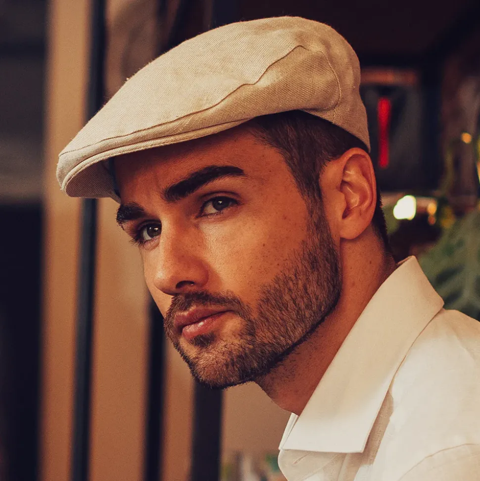 Cheap Casquette Plate en Lin Irlandais naturel Femme Casquettes Plates|Casquettes Femme
