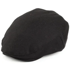 Cheap Casquette Plate en Melton noir Femme Casquettes Plates|Casquettes Femme
