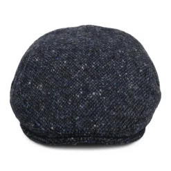 Clearance Casquette Plate en Tweed du Donegal Chiné Foyle bleu-noir JAXON & JAMES Femme/Homme Casquettes Plates|Chapeaux Hiver