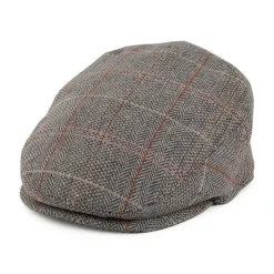 New Casquette Plate Enfant en Tweed marron-gris JAXON & JAMES Enfant Garçons