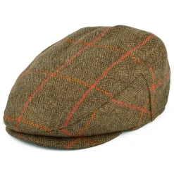 Fashion Casquette Plate Imperméable à Carreaux et Chevrons olive-orange-rouge Femme/Homme Casquettes Plates|Chapeaux Hiver
