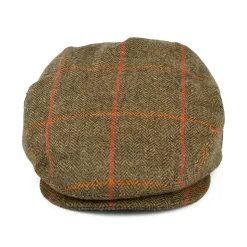 Fashion Casquette Plate Imperméable à Carreaux et Chevrons olive-orange-rouge Femme/Homme Casquettes Plates|Chapeaux Hiver