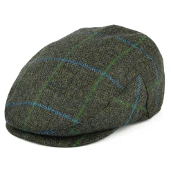 Online Casquette Plate Imperméable à Carreaux et Chevrons forêt-bleu Femme/Homme Casquettes Plates|Chapeaux Hiver