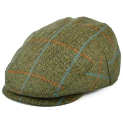 Shop Casquette Plate Imperméable à Carreaux et Chevrons mousse-orange-bleu Femme/Homme Casquettes Plates|Chapeaux Hiver