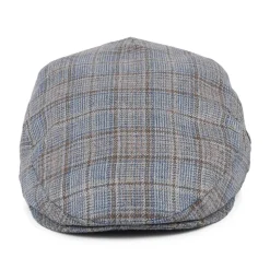 Cheap Casquette Plate Été en Soie et Laine à Carreaux bleu-marron Femme/Homme Casquettes Plates|Casquettes Plates