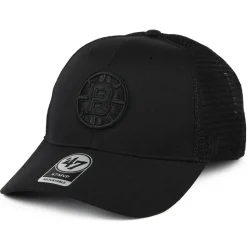 Cheap Casquette Trucker NHL Branson MVP Boston Bruins noir sur noir Homme Casquettes Trucker|Casquettes Homme