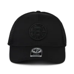 Cheap Casquette Trucker NHL Branson MVP Boston Bruins noir sur noir Homme Casquettes Trucker|Casquettes Homme