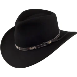 Best Sale Chapeau Australien en Laine Feutrée Déformable Hydrofuge noir Femme Chapeaux Femme|Chapeaux De Cowboy