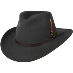 Online Chapeau Australien en Laine Feutrée Déformable Hydrofuge Dakota gris Femme/Homme Chapeaux Trilby|Chapeaux Fedora