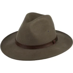 Cheap Chapeau Australien en Laine Feutrée Hydrofuge Winston marron Femme/Homme Chapeaux Trilby|Chapeaux Fedora