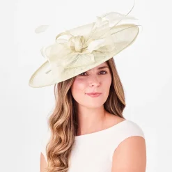Store Chapeau Bibi Disque à Nœud Double Linda ivoire Femme Chapeaux De Paille|Chapeaux Cérémonie
