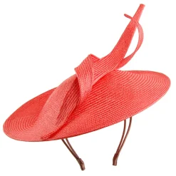 Hot Chapeau Bibi Disque Marian orange Femme Chapeaux Cérémonie|Chapeaux Bibi