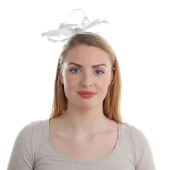Best Sale Chapeau Bibi en Satin ivoire Femme Chapeaux Cérémonie|Chapeaux Bibi