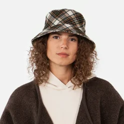 New Chapeau Bob à Carreaux Denetti marron Femme Chapeaux Hiver|Chapeaux Bob