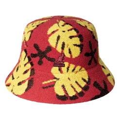 New Chapeau Bob en Bermuda Lahinch Plant Love rouge-jaune Femme/Homme Chapeaux Bob|Chapeaux Été