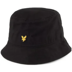 Best Sale Chapeau Bob en Coton Sergé noir LYLE & SCOTT Femme/Homme Chapeaux Bob|Chapeaux Été