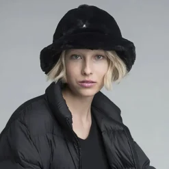 New Chapeau Bob en Fausse Fourrure Casual noir Femme/Homme Fausse Fourrure|Chapeaux Bob