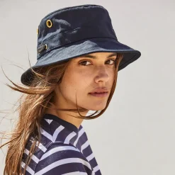 Cheap Chapeau Bob en Toile de Coton Iconic T1 bleu marine Femme/Homme Chapeaux Bob|Grandes Tailles