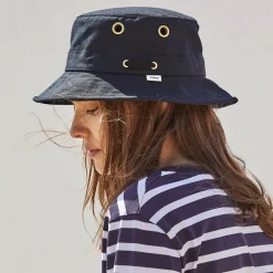 Cheap Chapeau Bob en Toile de Coton Iconic T1 bleu marine Femme/Homme Chapeaux Bob|Grandes Tailles