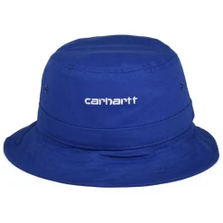 Fashion Chapeau Bob en Toile de Coton Script bleu Femme/Homme Chapeaux Bob|Bobs