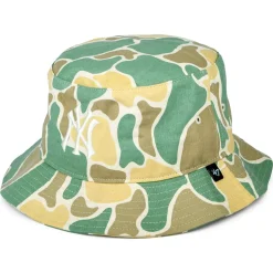 Hot Chapeau Bob MLB Duck Camo New York Yankees naturel-olive Femme/Homme Chapeaux Bob|Bobs