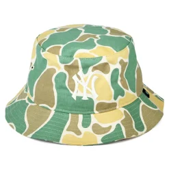Hot Chapeau Bob MLB Duck Camo New York Yankees naturel-olive Femme/Homme Chapeaux Bob|Bobs