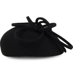 Fashion Chapeau Calot en Laine avec Boucles Rosey noir Femme Chapeaux Cérémonie|Chapeaux Calots