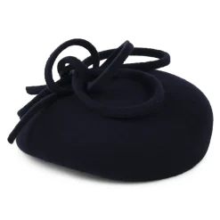 Flash Sale Chapeau Calot en Laine avec Boucles Rosey bleu marine Femme Chapeaux Cérémonie|Chapeaux Calots