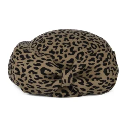 Sale Chapeau Calot en Laine avec Nœud Avery léopard Femme Chapeaux Cérémonie|Chapeaux Calots