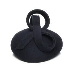 New Chapeau Calot en Laine Jenny bleu marine Femme Chapeaux Cérémonie|Chapeaux Calots