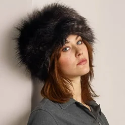 Cheap Chapeau Calot Femme Hiver en Fausse Fourrure noir caille Femme Fausse Fourrure|Chapeaux Hiver