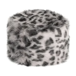 Sale Chapeau Calot Femme Hiver en Fausse Fourrure léopard gris Femme Fausse Fourrure|Chapeaux Hiver