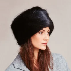Discount Chapeau Calot Femme Hiver en Fausse Fourrure noir Femme Fausse Fourrure|Chapeaux Hiver