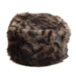 Outlet Chapeau Calot Femme Hiver en Fausse Fourrure léopard Femme Fausse Fourrure|Chapeaux Hiver