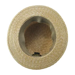 Fashion Chapeau Canotier en Paille avec Bandeau à Rayures naturel JAXON & JAMES Femme/Homme Chapeaux Été|Chapeaux De Paille