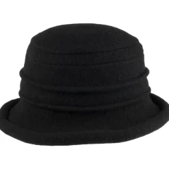 Sale Chapeau Cloche en Laine Tula noir Femme Chapeaux Hiver|Chapeaux Cloche