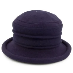 Fashion Chapeau Cloche en Laine Tula bleu marine Femme Chapeaux Hiver|Chapeaux Cloche
