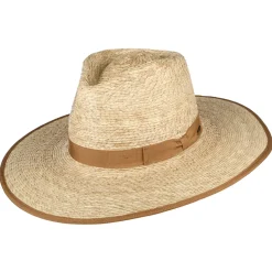 Clearance Chapeau de Cowboy en Paille Jo Rancher naturel-beige sable Femme Chapeaux Trilby|Chapeaux Fedora
