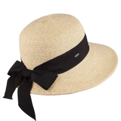 Shop Chapeau de Paille Été avec Noeud en Gros-Grain naturel Femme Chapeaux Été|Chapeaux De Paille