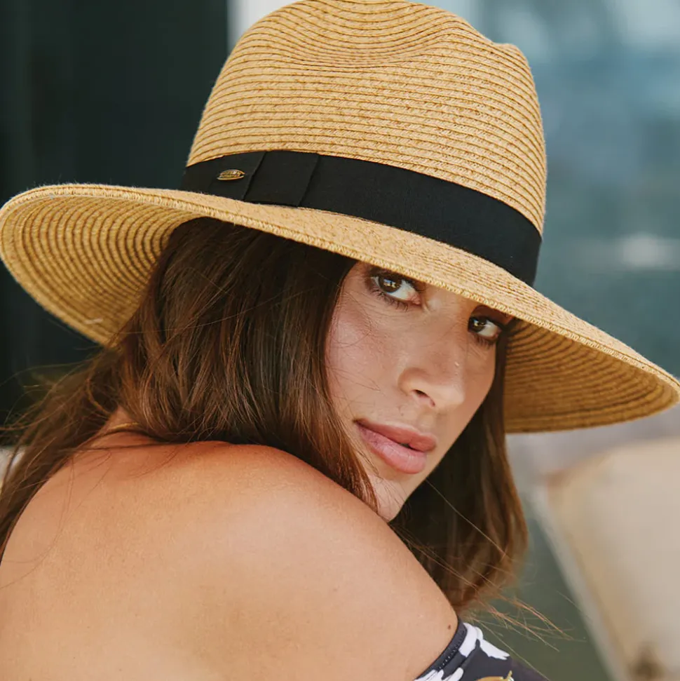 Best Sale Chapeau Fedora à Bord Large Helena toast Femme Chapeaux Trilby|Chapeaux Fedora