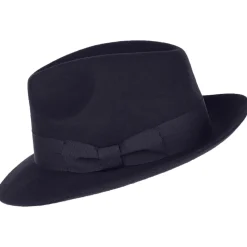 New Chapeau Fedora Chester bleu marine Femme/Homme Chapeaux Trilby|Chapeaux Fedora